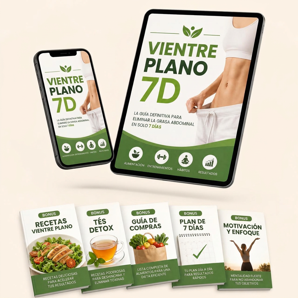 Protocolo Vientre Plano 7D en el móvil y la tablet con todos los bonus incluidos